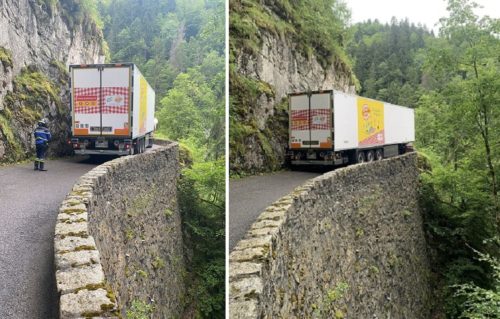Un camión atascado en el Col de La Romme puso en riesgo la 8ª etapa del Tour de France 2 E5Xu2Q2XIAMkCFx