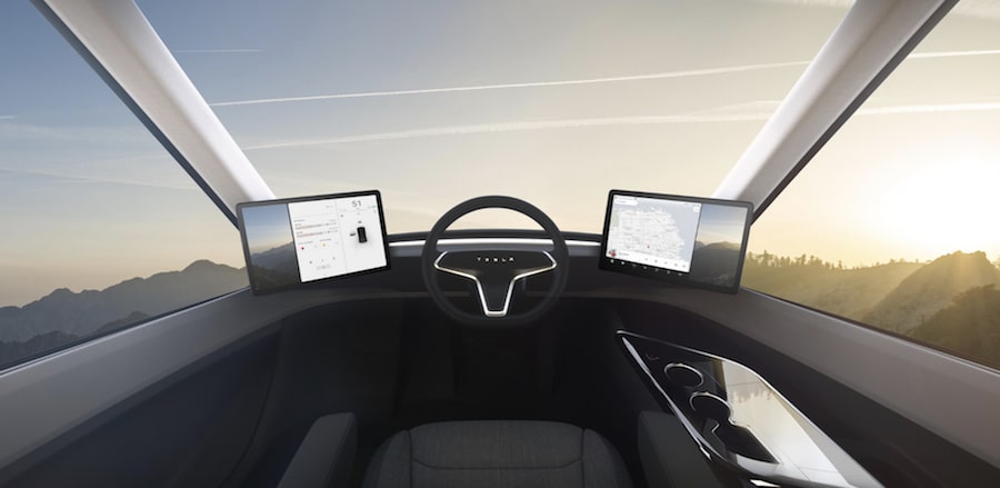 Tesla-Semi interior-cabina