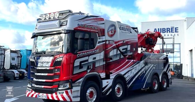 Nuevo camión grúa de rescate Scania R770 8X4 del grupo francés Galivel 4 28833 Scania R770 Recovery truck 2 1